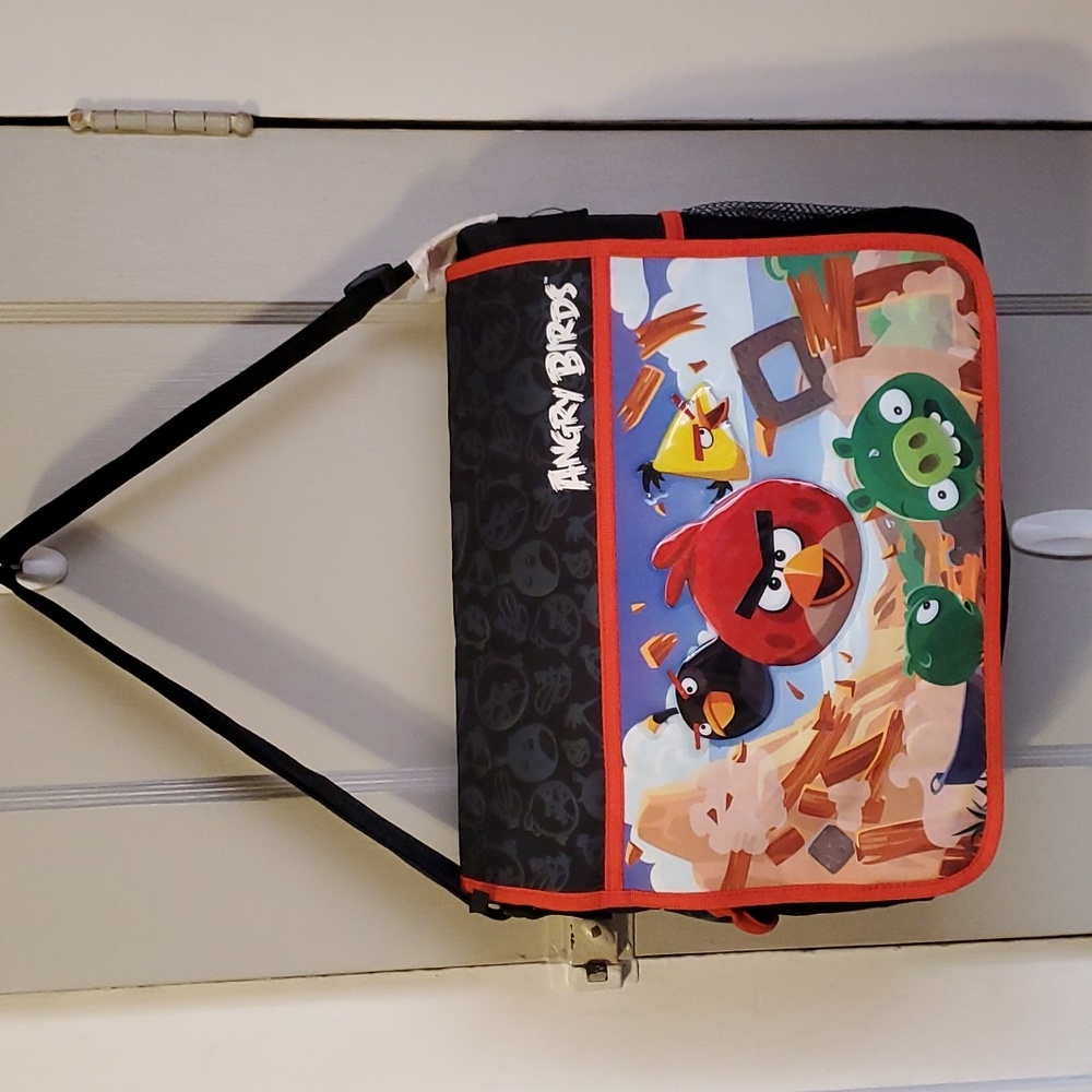 NWT Angry Birds Messenger Style Backpack Bookbag.